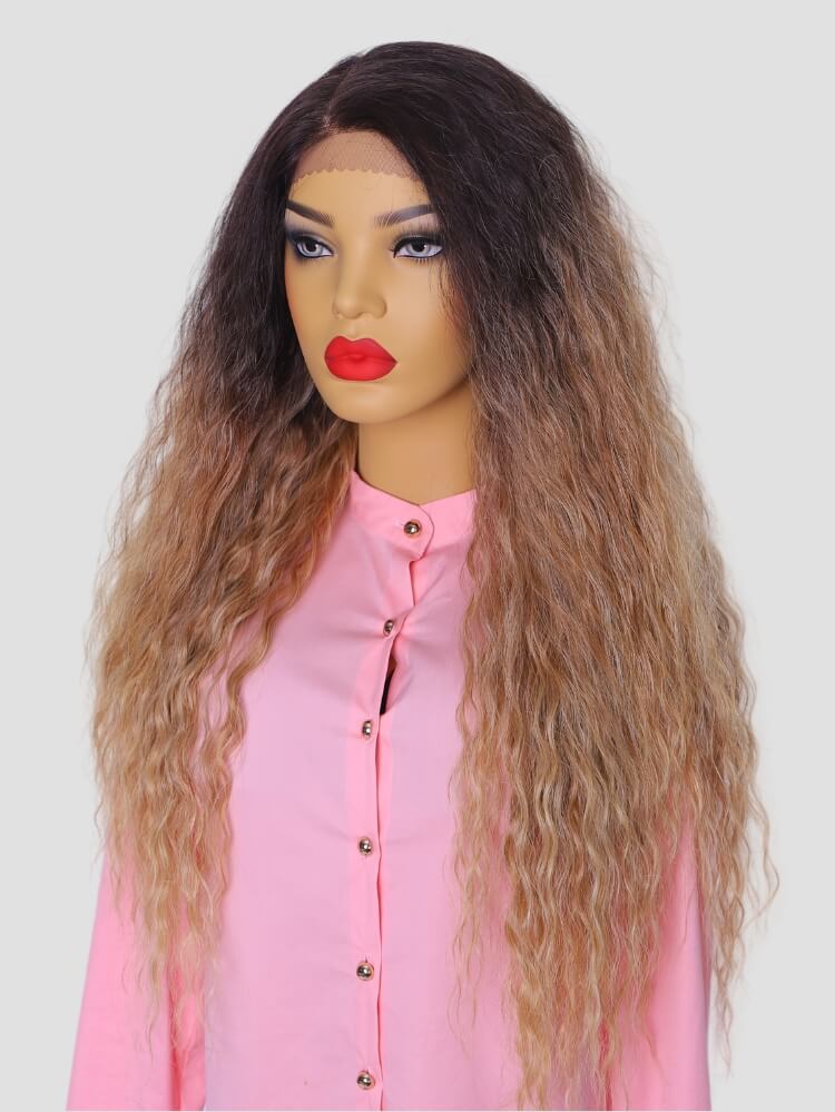 Blonde Curly Lace wig